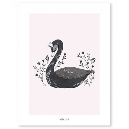 Affiche 30x40cm Le cygne noir