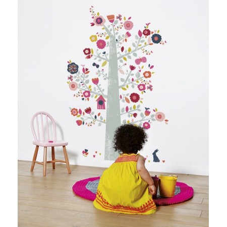 Sticker arbre géant aux enfants
