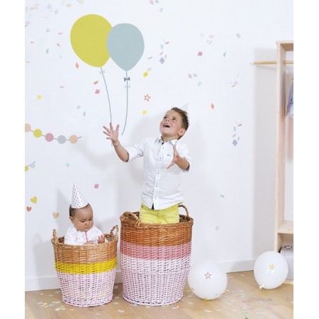 Stickers muraux enfant ballons 38x70cm