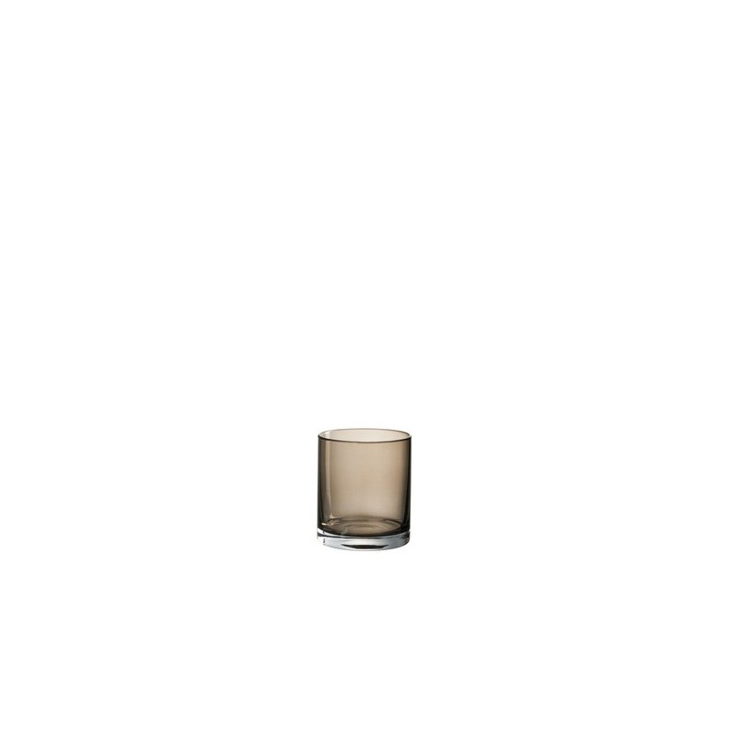 Photophore verre gris S...