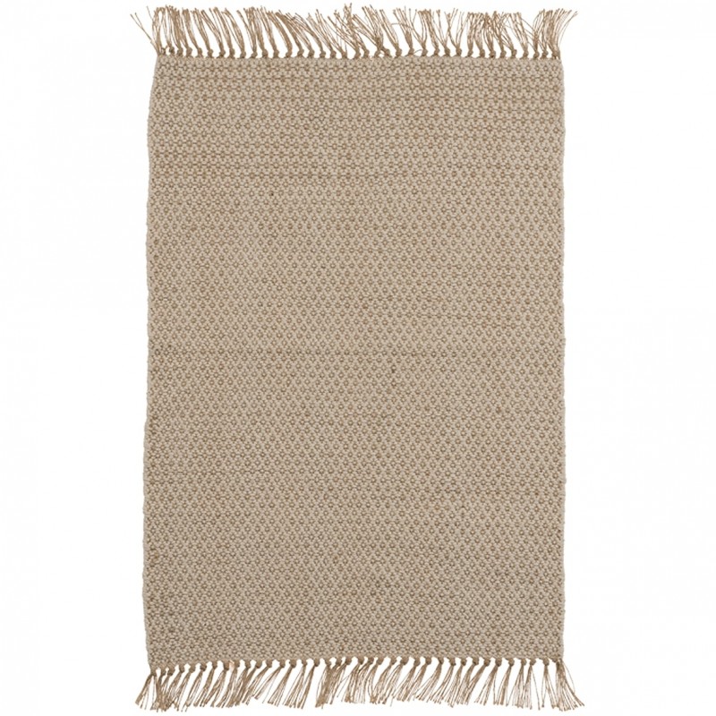 Tapis jute/coton Losange...