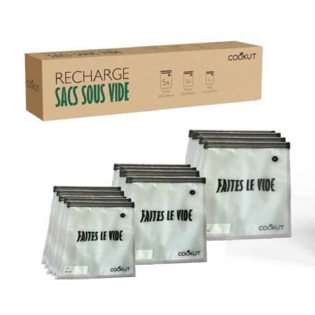 Recharge de 15 sacs sous vide