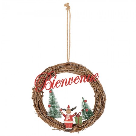 Couronne de Noël « Bienvenue »