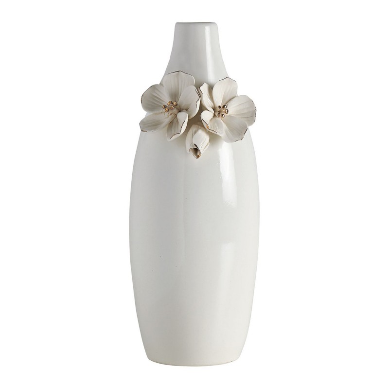 Vase Amour de fleurs blanc...