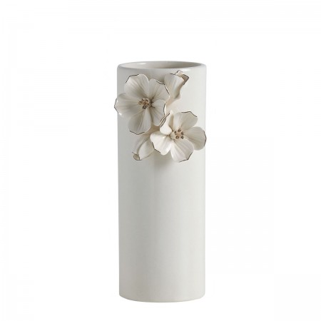 Vase Amour de fleurs blanc...