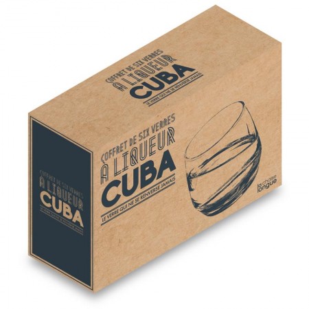 Coffret 6 verres Culbuto Cuba