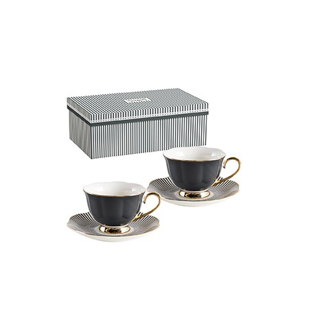 Coffret 2 tasses à thé et...