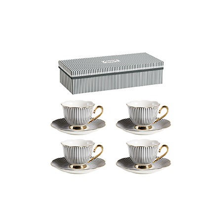 Coffret 4 tasses à café et...