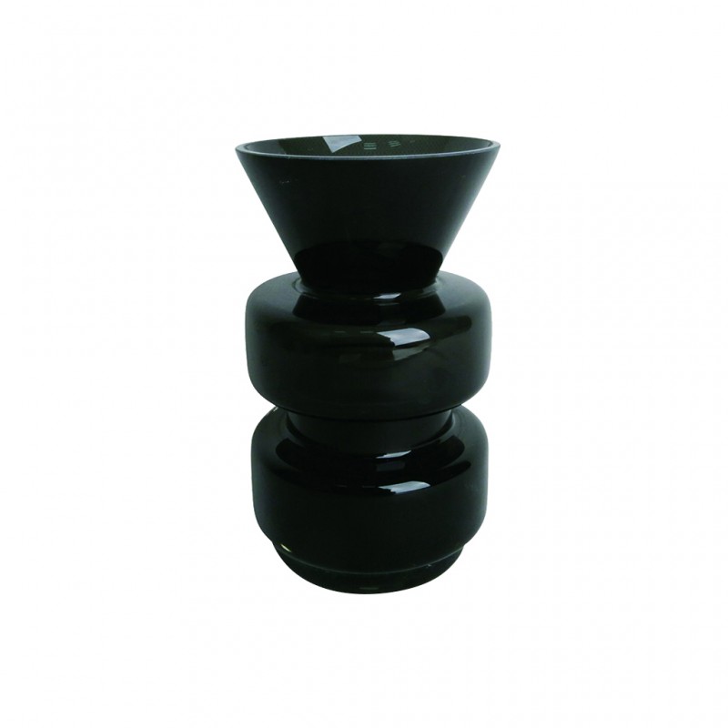 Vase Enton noir D9 H14cm