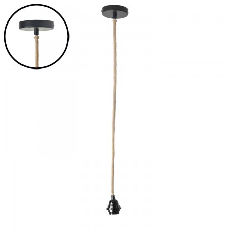 Suspension Douille noire ou...