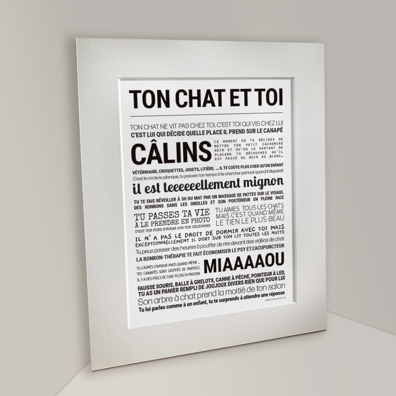 Affiche 24x30 cm - Tout est...