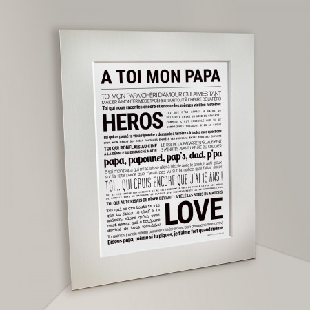 Affiche encadrée 24x30 cm -...