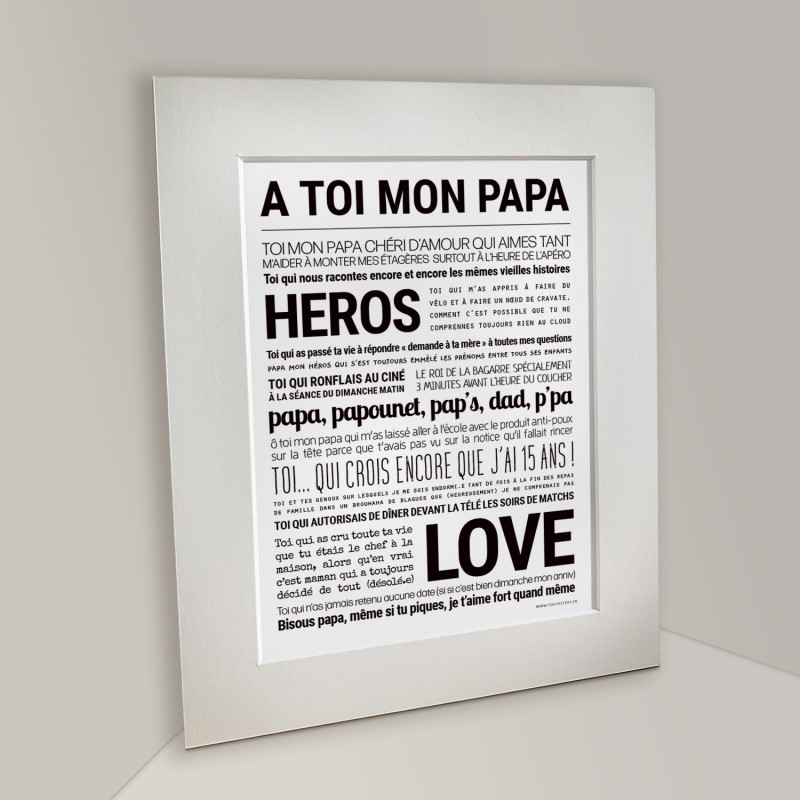 Affiche 24x30 cm - Tout est...