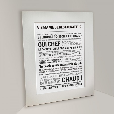 Affiche encadrée 24x30 cm -...