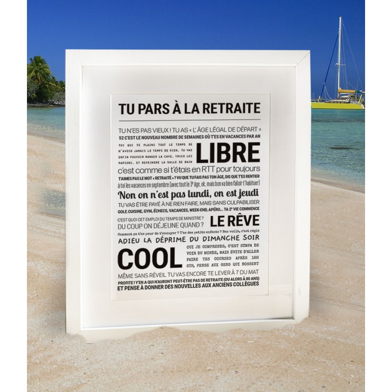 Affiche encadrée 24x30 cm -...
