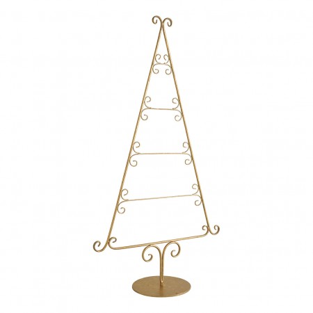 Sapin décoratif en métal doré