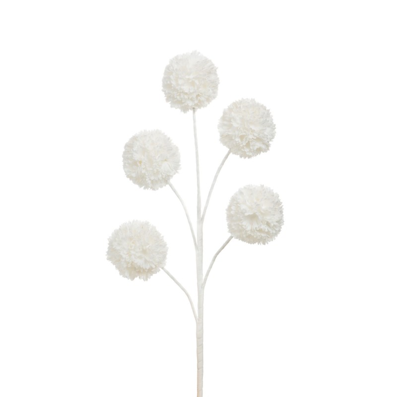 Tige fleur SYLVIA blanc -...