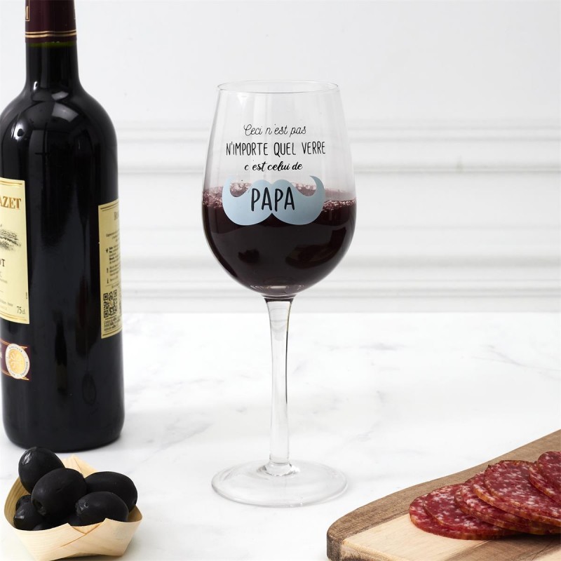 Verre à vin - Papa, Maman...
