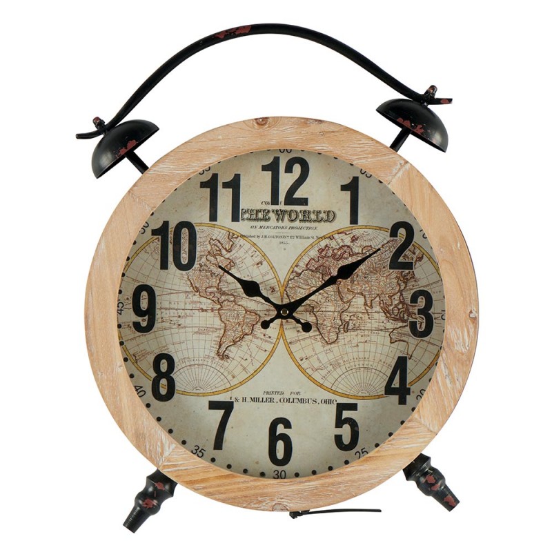 Horloge avec carte du monde...