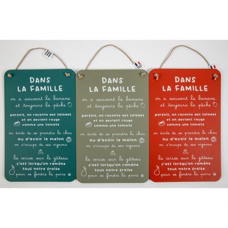 Message Pancarte 28x18 cm -...