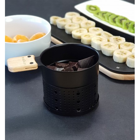 Fondue au chocolat à la bougie