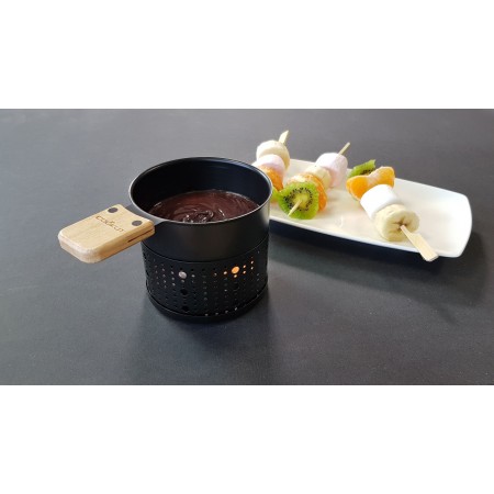 Fondue au chocolat à la bougie