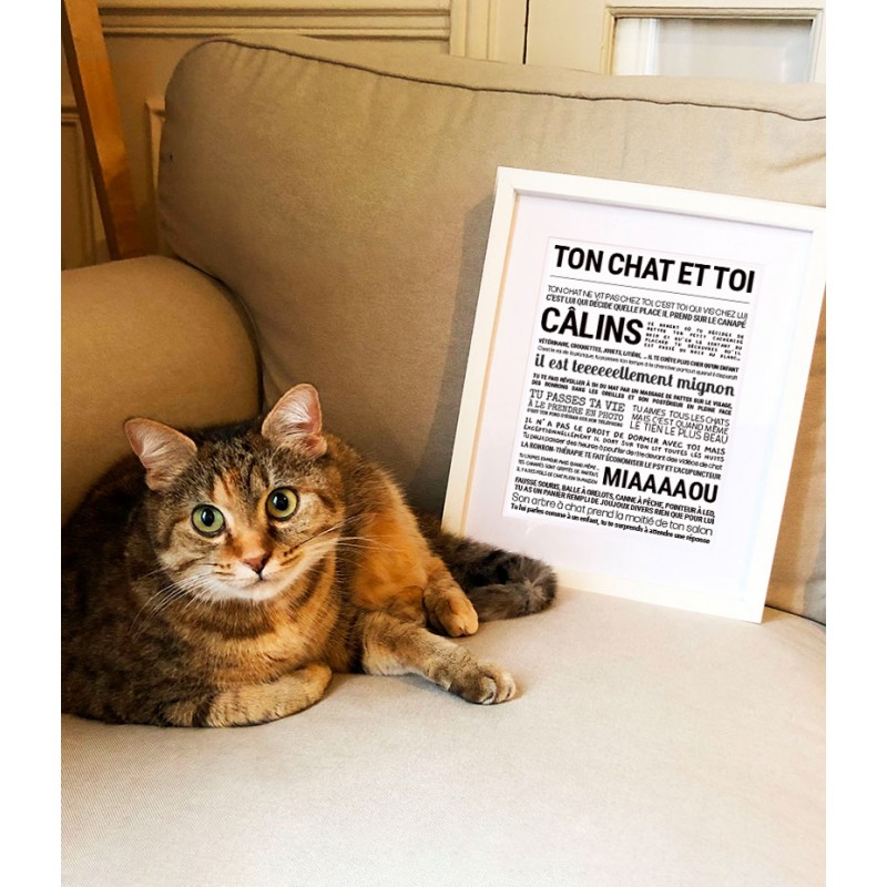 Affiche encadrée 24x30 cm -...