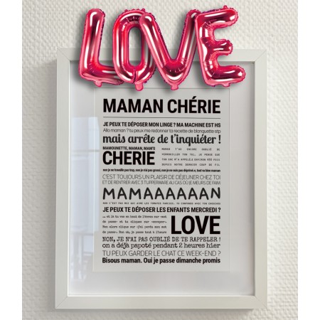 Affiche encadrée 24x30 cm -...
