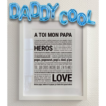 Affiche encadrée 24x30 cm -...