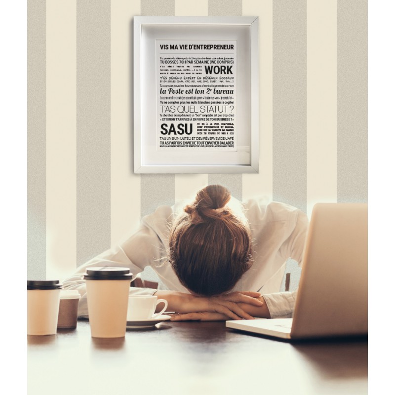 Affiche encadrée 24x30 cm -...