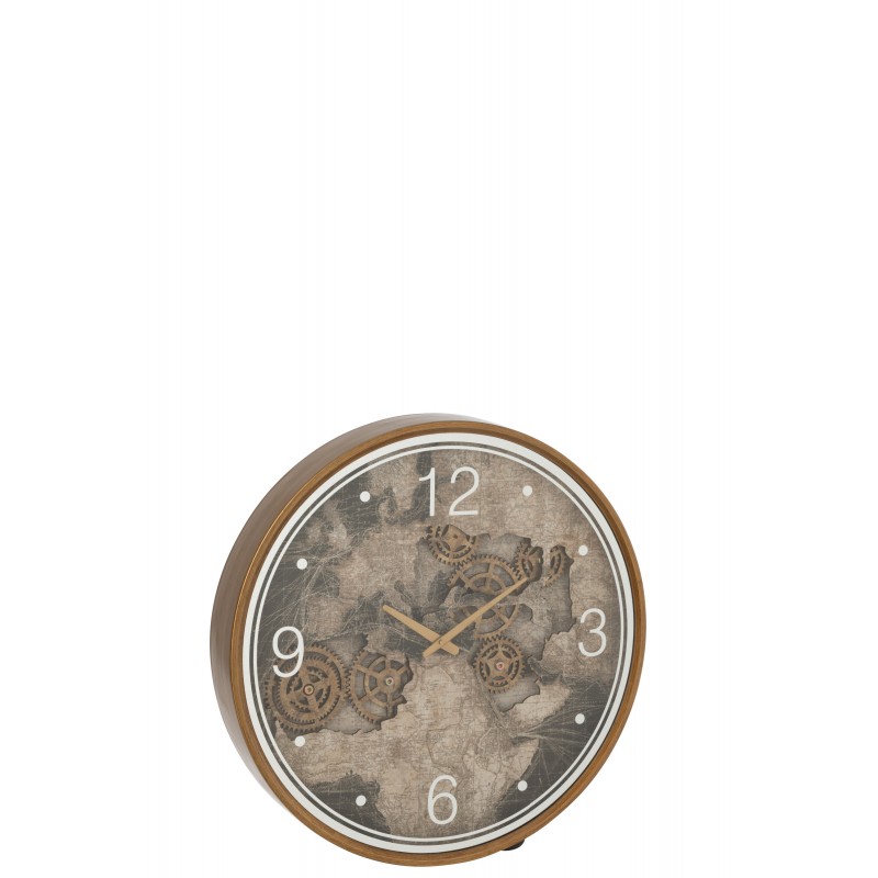 Horloge Carte Europe Mdf Or...