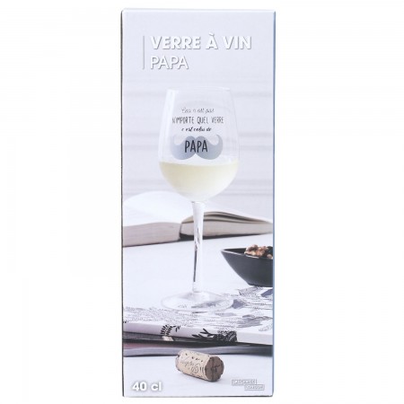 Verre à vin - Papa, Maman...