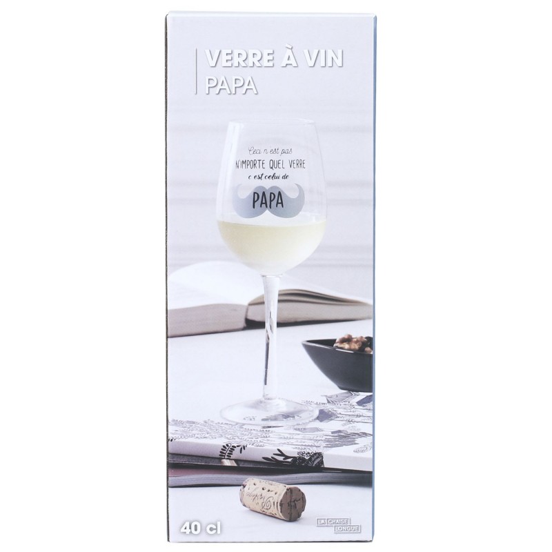 Verre à vin - Papa, Maman...