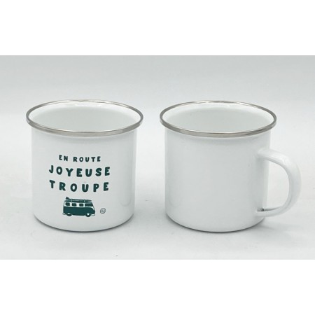 Mug émail blanc 35cl