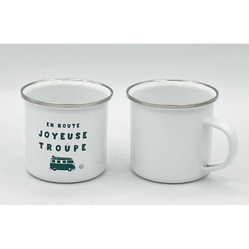 Mug émail blanc 35cl