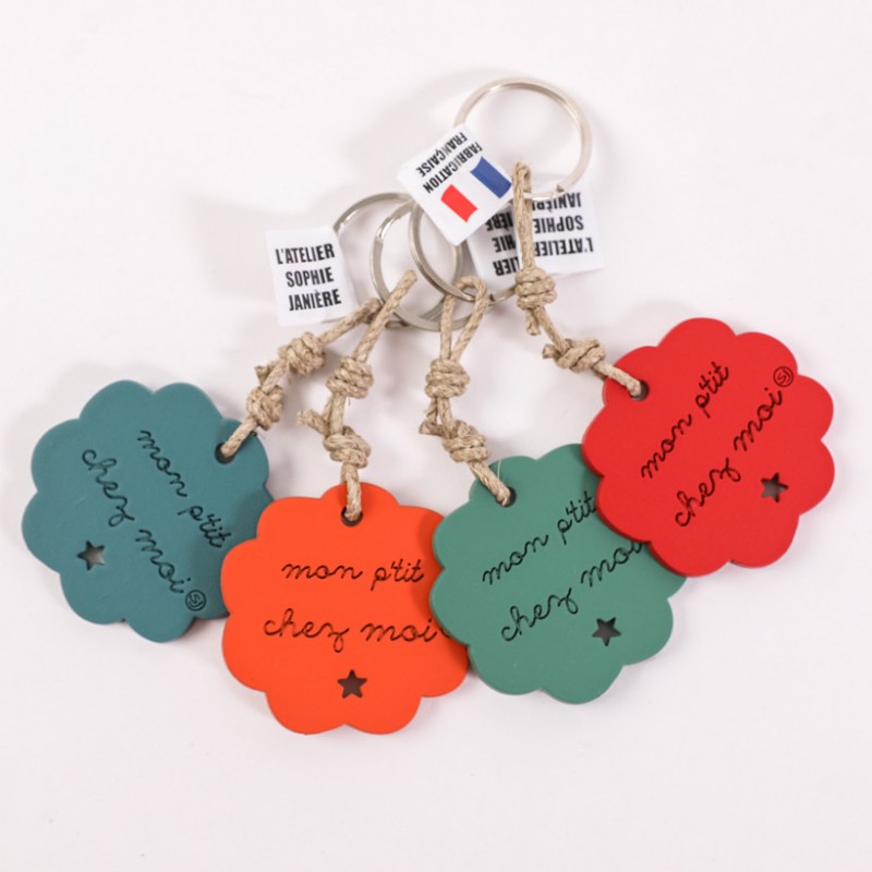 Porte-clés pastille "Mon...