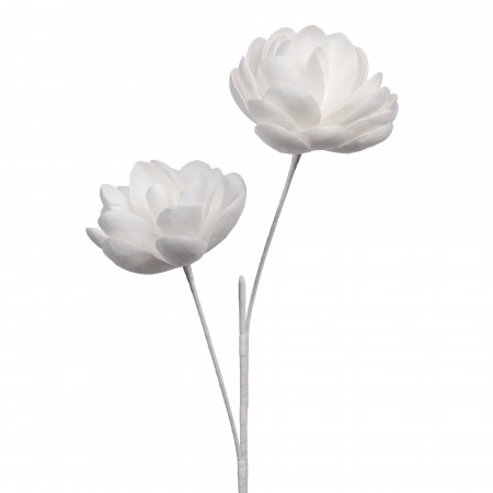 Fleurs Rosalia blanc H. 110 cm