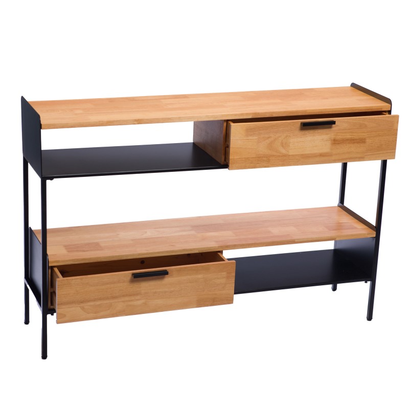 Console double niveau bois...