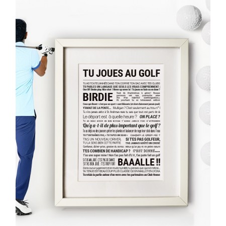Affiche encadrée 24x30 cm -...