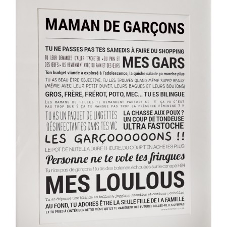 Affiche encadrée 24x30 cm -...