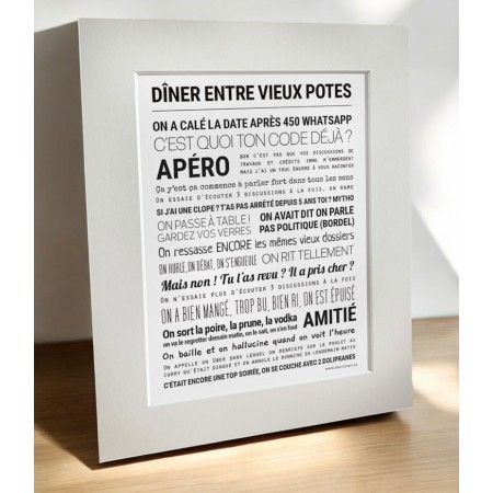 Affiche encadrée 24x30 cm -...