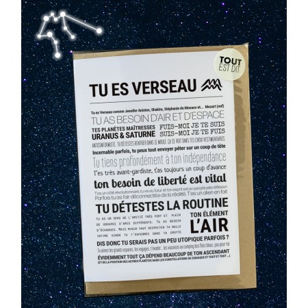 Carte Astro - Tout est dit...