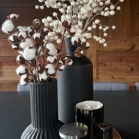 Fleur de coton - Hauteur 44 cm