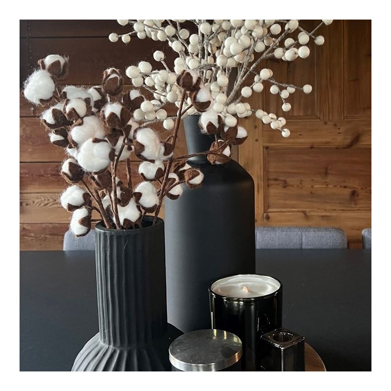 Fleur de coton - Hauteur 44 cm