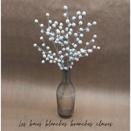 Branche de baies blanches -...