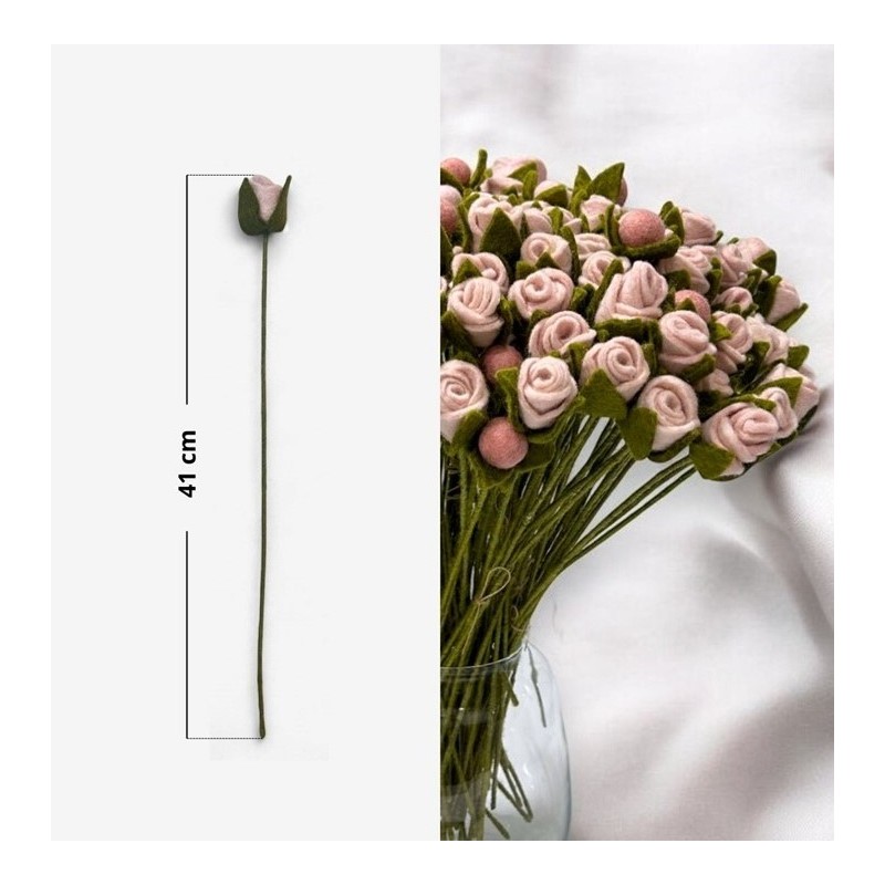 Rose (fleur) - Hauteur 41 cm