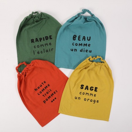 Bavoir enfant coton lavé -...