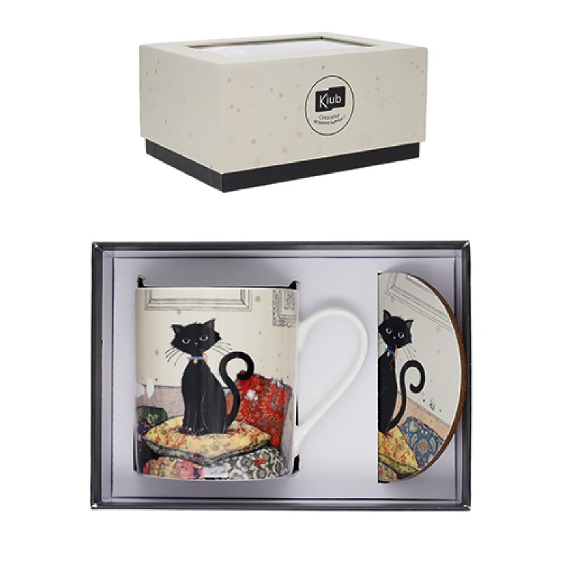 Coffret mug 280ml et sous...