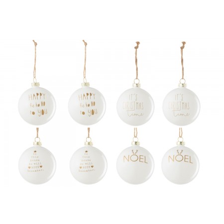 Boîte de 8 boules de Noël...