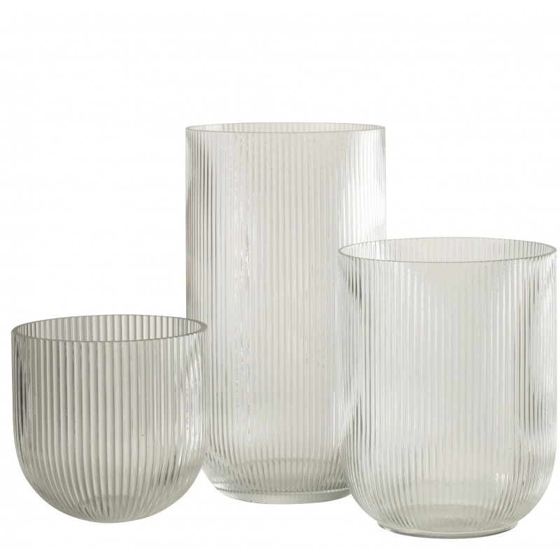 Vase Ligné Verre Transparent